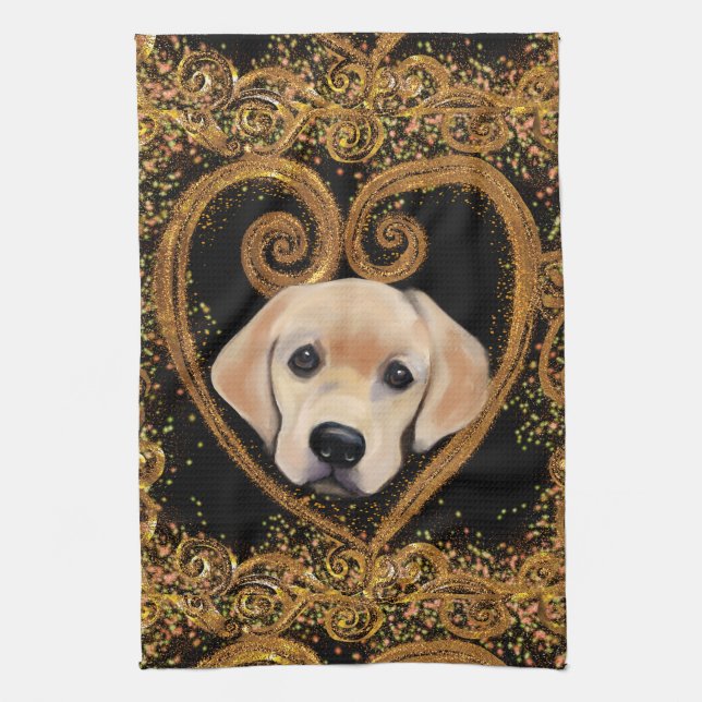 Labrador Retriever Kökshandduk (Vertikal)