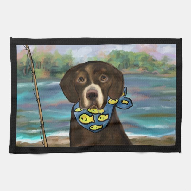 Labrador Retriever Kökshandduk (Horisontell)