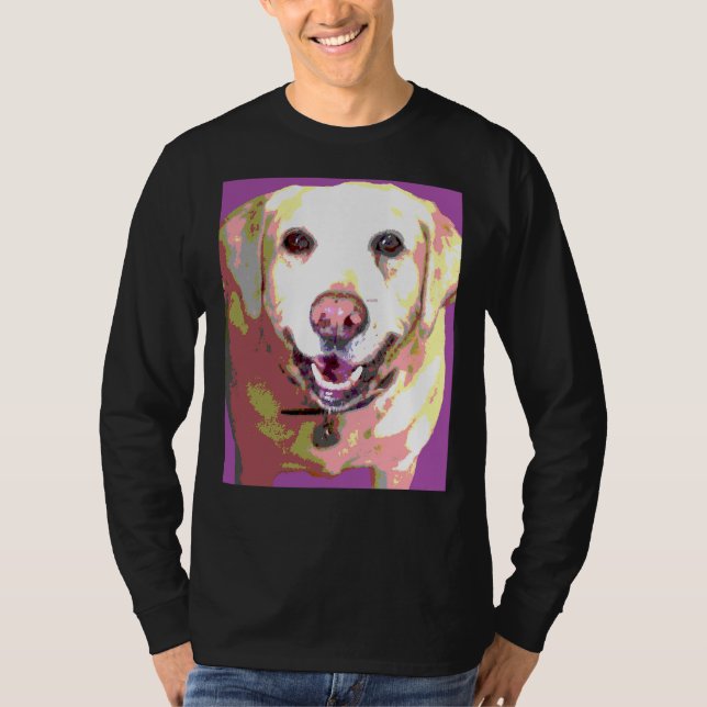 Labrador Retriever Lab Lila T Shirt (Framsida)