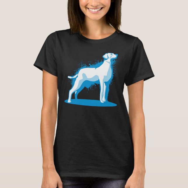 Labrador Retriever Lab Paint Stänk T Shirt (Framsida)