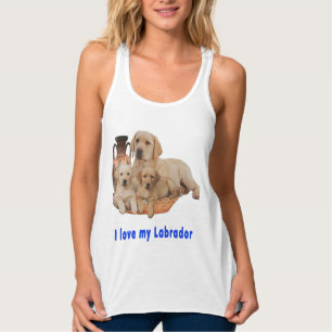 Labrador Retriever Linne Med Racerback