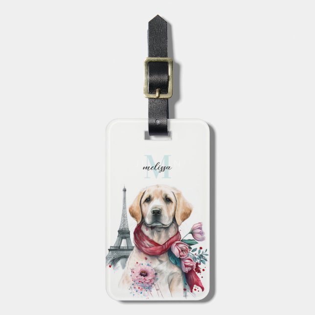 Labrador Retriever Luggage Taggs Bagagebricka (Vertikal Framsida)