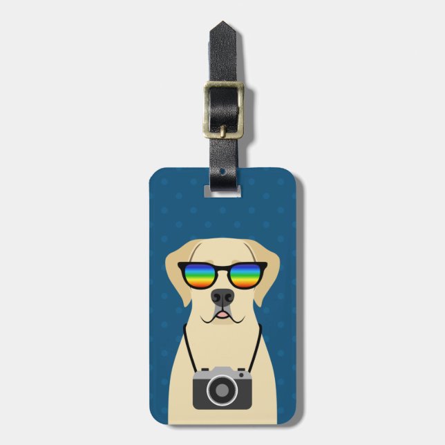 Labrador Retriever Luggage Taggs Bagagebricka (Vertikal Framsida)