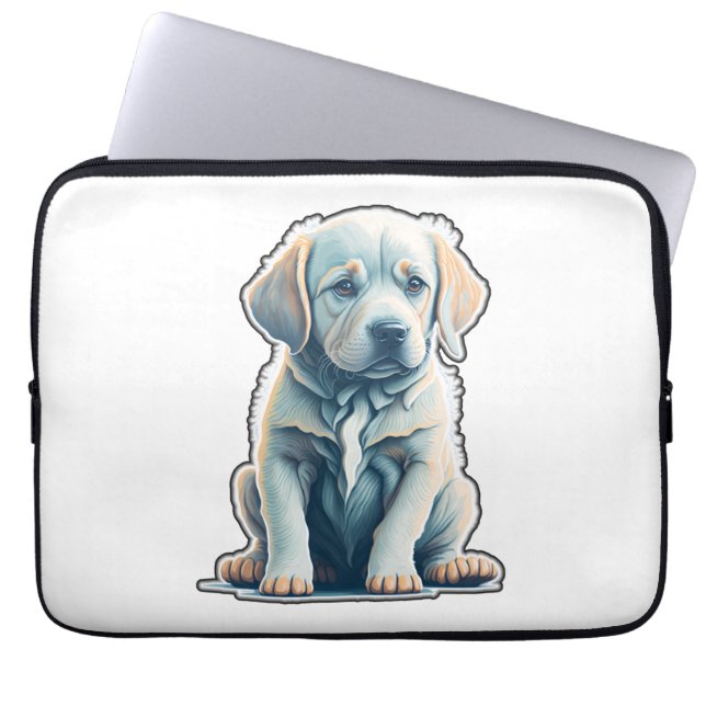 Labrador Retriever Lugn Puppy Laptop Fodral (Framsidan)
