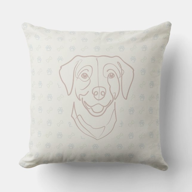 Labrador Retriever. Lycka Edition! Kudde (Framsida)