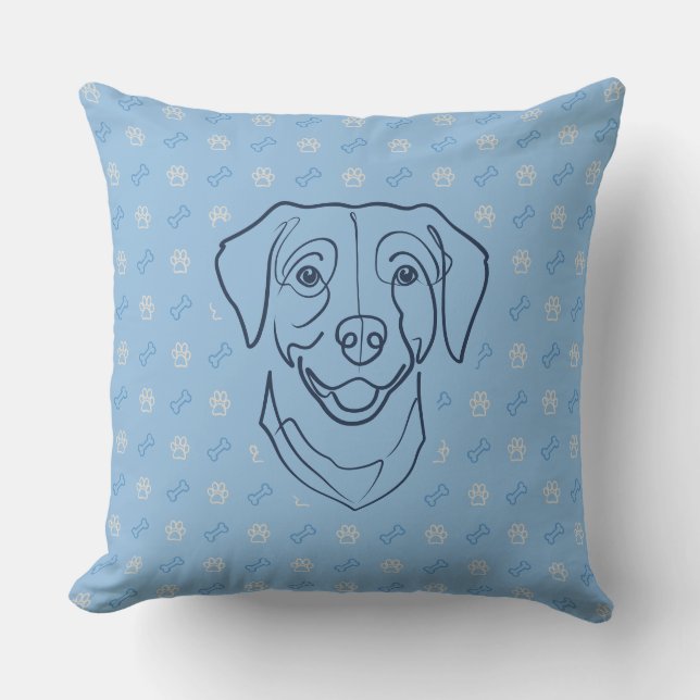 Labrador Retriever. Lycka Edition! Kudde (Framsida)