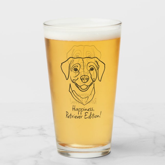 Labrador Retriever. Lycka, Retriever Edition! Glaskopp (Framsida fylld)
