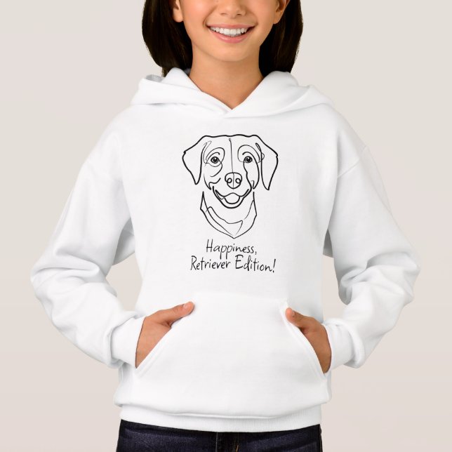 Labrador Retriever. Lycka, Retriever Edition! T Shirt (Framsida)