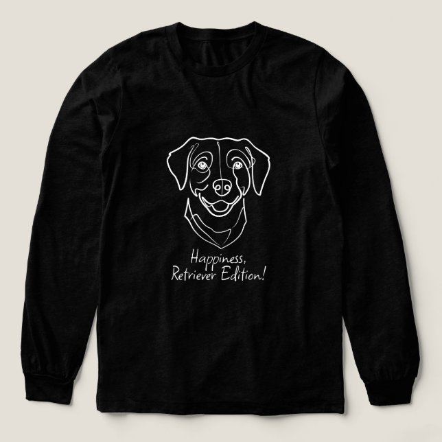 Labrador Retriever. Lycka, Retriever Edition! T Shirt (Design framsida)