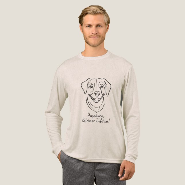 Labrador Retriever. Lycka, Retriever Edition! T Shirt (Hel framsida)