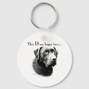 Labrador Retriever Lycklig Ansikte Nyckelring