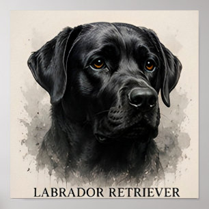 Labrador Retriever Lyxig Hundälskare Kollektion Poster