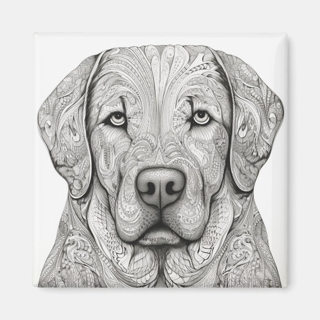 Labrador Retriever Magnet (Framsidan)