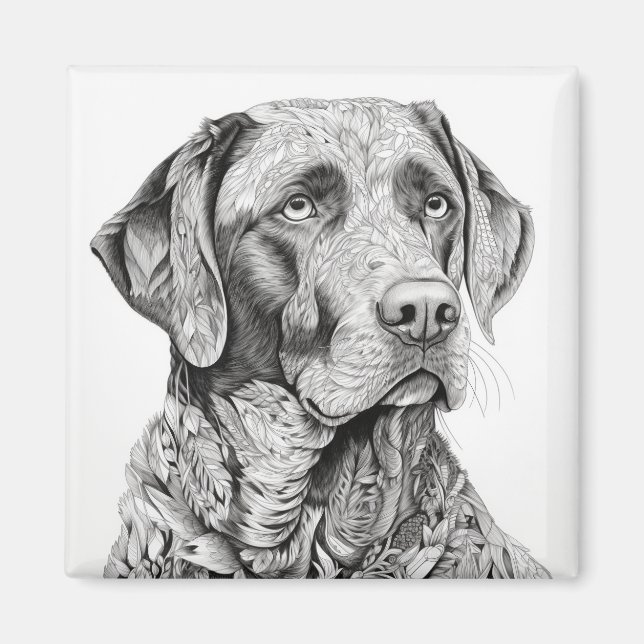 Labrador Retriever Magnet (Framsidan)