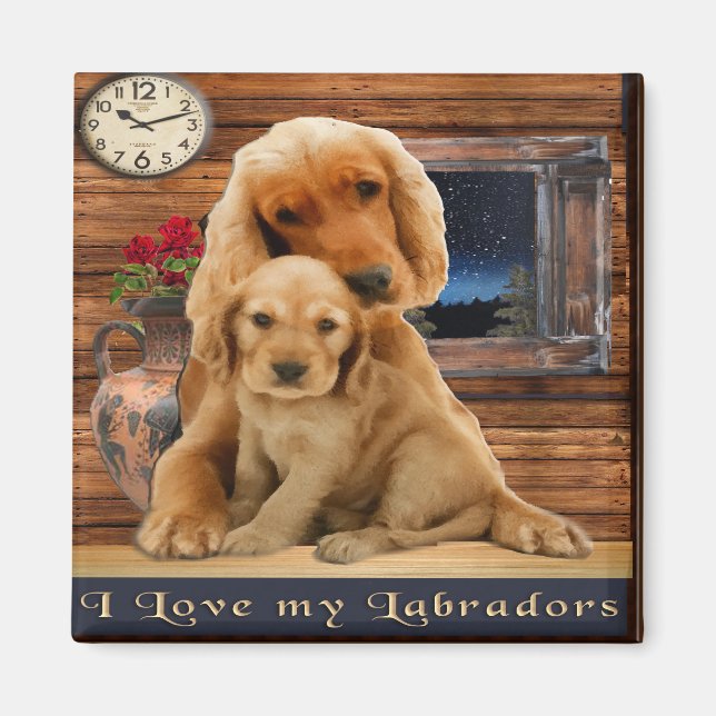 Labrador Retriever Magnet (Framsidan)