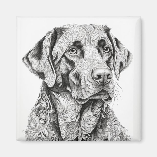 Labrador Retriever Magnet (Framsidan)