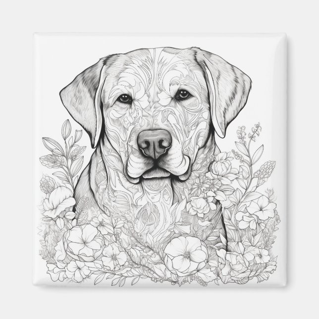 Labrador Retriever Magnet (Framsidan)