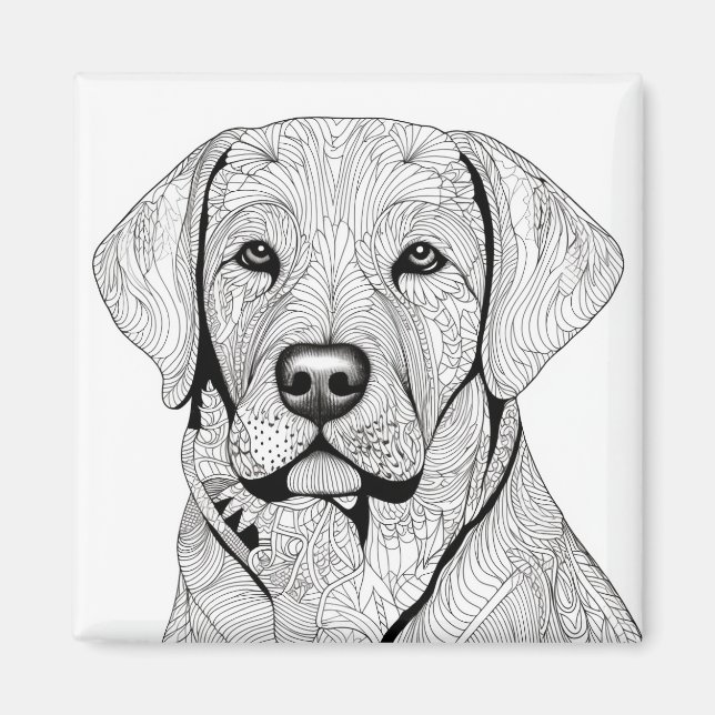 Labrador Retriever Magnet (Framsidan)