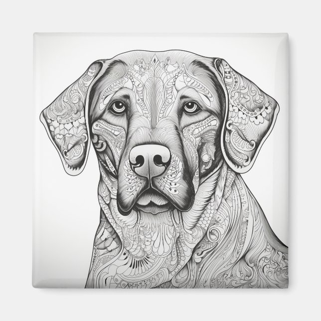 Labrador Retriever Magnet (Framsidan)