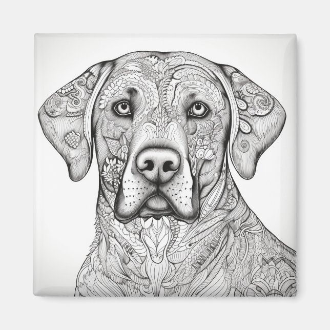 Labrador Retriever Magnet (Framsidan)