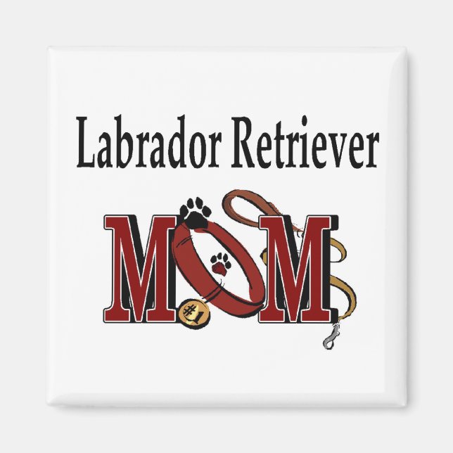 Labrador Retriever MAMMA Gifts Magnet (Framsidan)