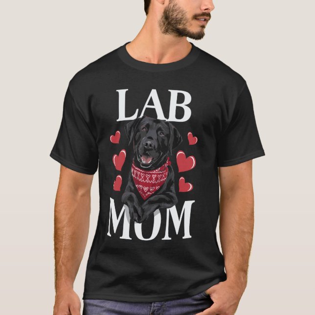 Labrador Retriever Mamma, Hund Lab Mama T Shirt (Framsida)