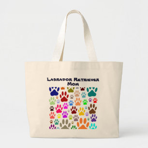 Labrador Retriever Mamma Hund Tass avtryck Jumbo Tygkasse