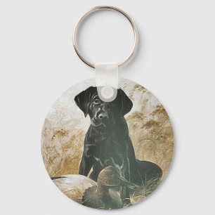 LABRADOR RETRIEVER med ANKADECOYNYCKELRINGEN Nyckelring