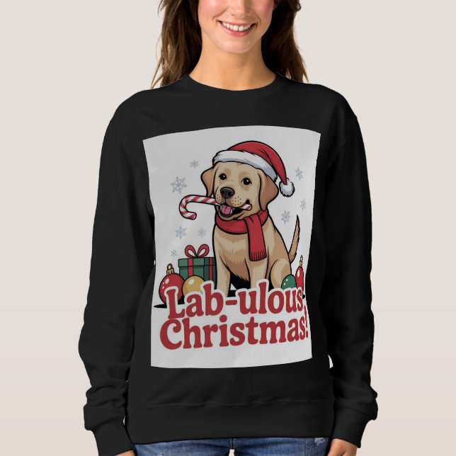 Labrador retriever merry Christmas  T Shirt (Framsida)