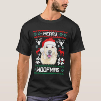 Labrador Retriever Merry Woofmas Gift för Julafton T Shirt