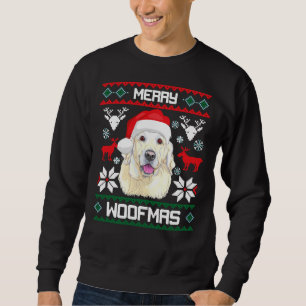 Labrador Retriever Merry Woofmas jul-Hund Lång Ärmad Tröja