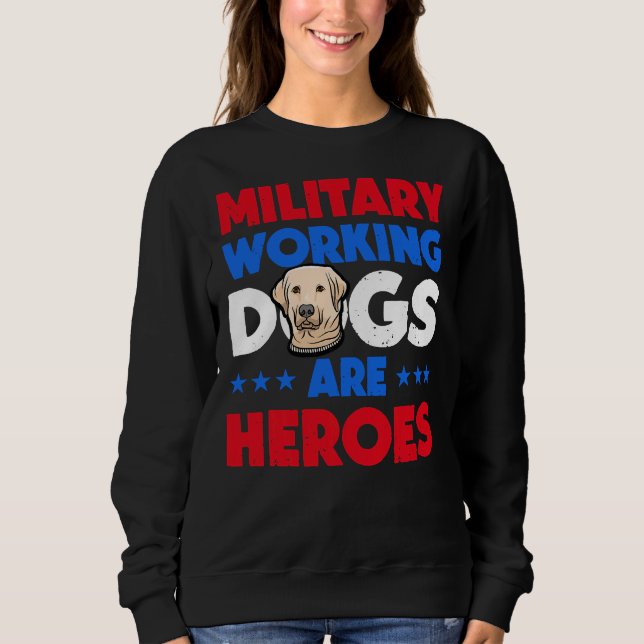 Labrador Retriever Militärt arbete T Shirt (Framsida)