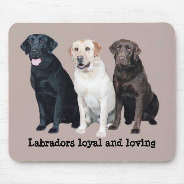 Labrador Retriever Mousepad Musmatta (Framsidan)