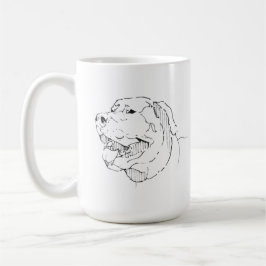 Labrador Retriever Mugg, Hund Linjekonst Kaffemugg