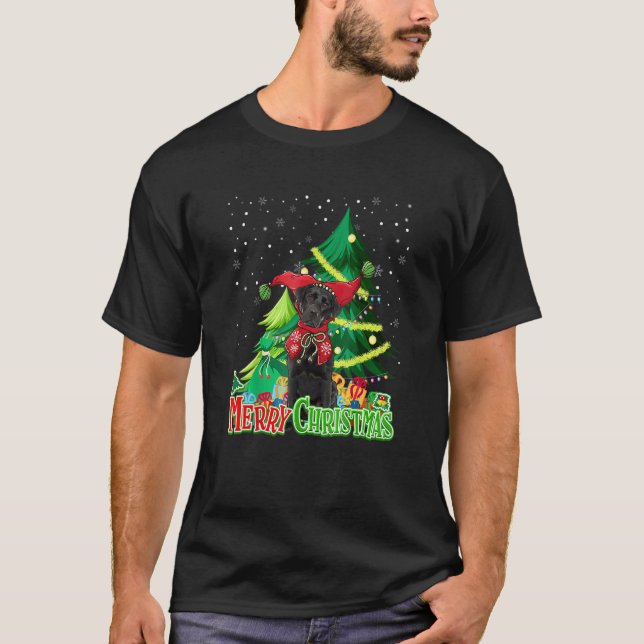 Labrador Retriever Narrmössa Julhund Jul  T Shirt (Framsida)