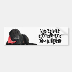 Labrador Retriever ombord Bildekal