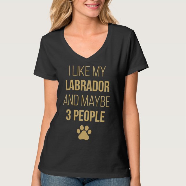 Labrador Retriever Owner T Shirt (Framsida)