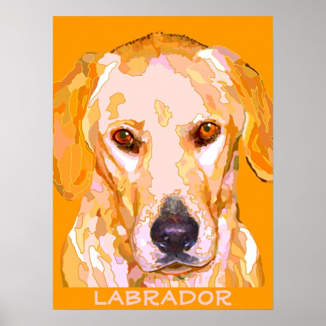 Labrador Retriever Painting Poster (Framsidan)