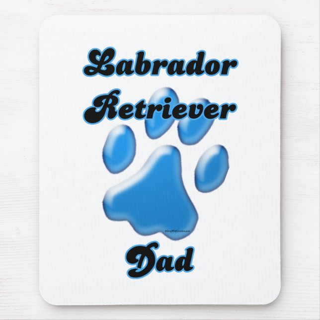 Labrador Retriever Pappa Blue Pawprint Musmatta (Framsidan)