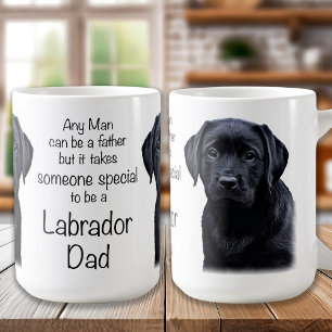 Labrador Retriever Pappa Cute Puppy Fars dag Kaffemugg