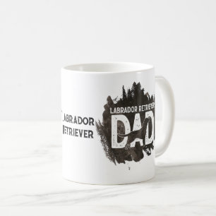 Labrador Retriever Pappa Fars dag Hund älskare Cut Kaffemugg