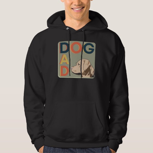Labrador Retriever Pappa Hoodie (Framsida)