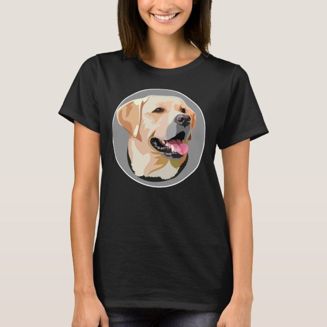Labrador Retriever Pappa Mamma Boy Girl Hat åt mig T Shirt (Framsida)