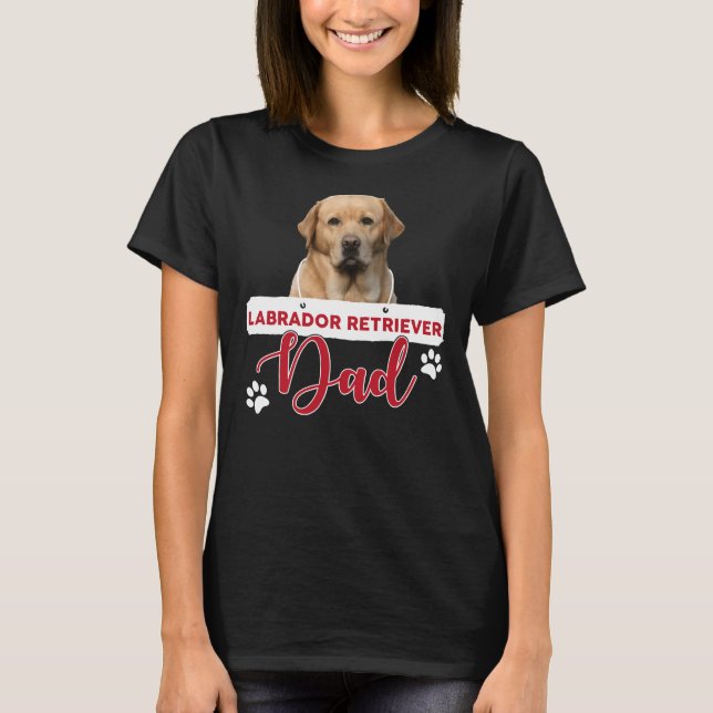 Labrador Retriever Pappa T Shirt (Framsida)
