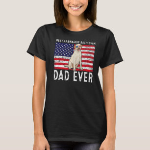 Labrador Retriever Pappa USA American Flagga Owne T Shirt