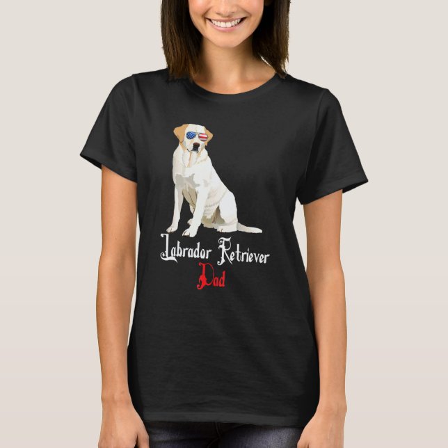 Labrador Retriever Pappapappa T Shirt (Framsida)