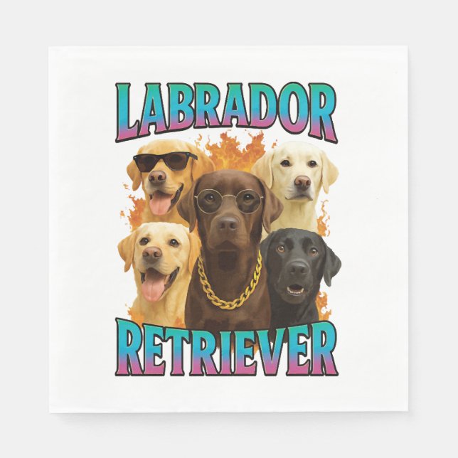 Labrador Retriever Pappersservett (Framsidan)