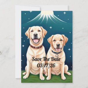 Labrador Retriever par Inbjudningar