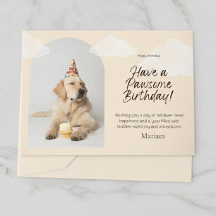 Labrador Retriever Party Hat Birthday Hälsning Kort