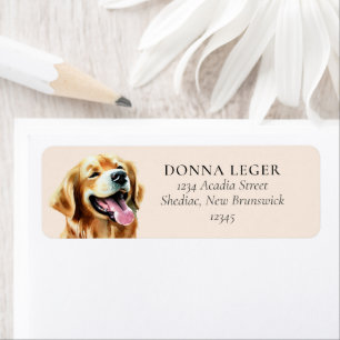 Labrador Retriever Personlig Adress Returadress Etikett